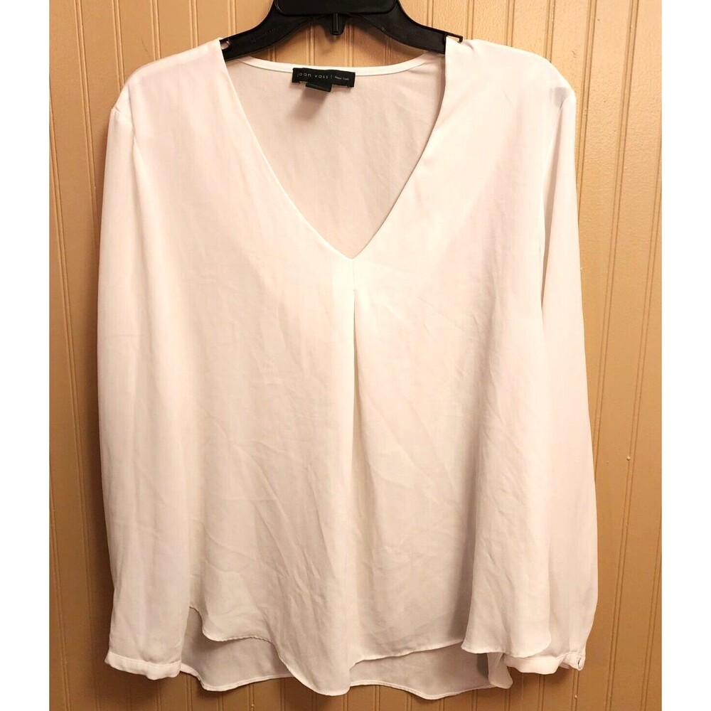 Joan Vass Long Sleeves Loose Women Blouse Size L